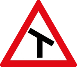 Skewed T-Junction (Left) Ahead