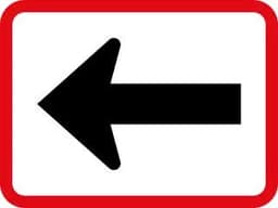 Restriction Sign road sign