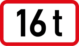 Restriction Sign road sign