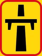 Temporary Sign road sign